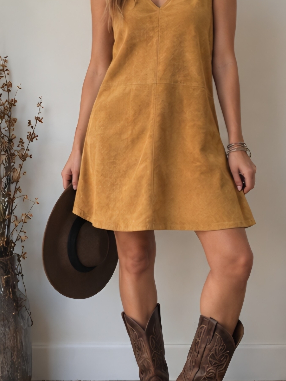 Umgee Mini A-Line Dress in Yellow Small Like New